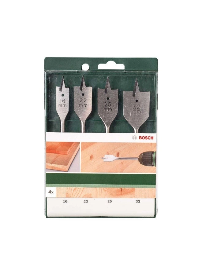 Flat Drill Bit Set - 4Pcs/Set
