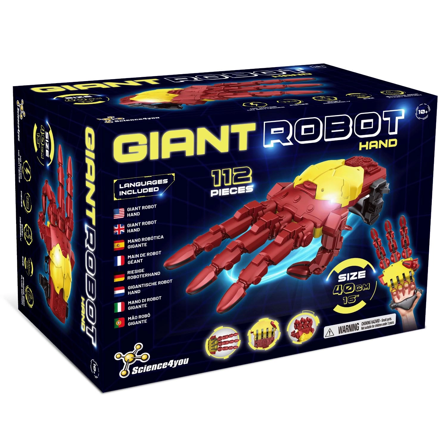 Science4You Bionic Cyborg Hand Kit Engineering - 10 years+ 112 pieces