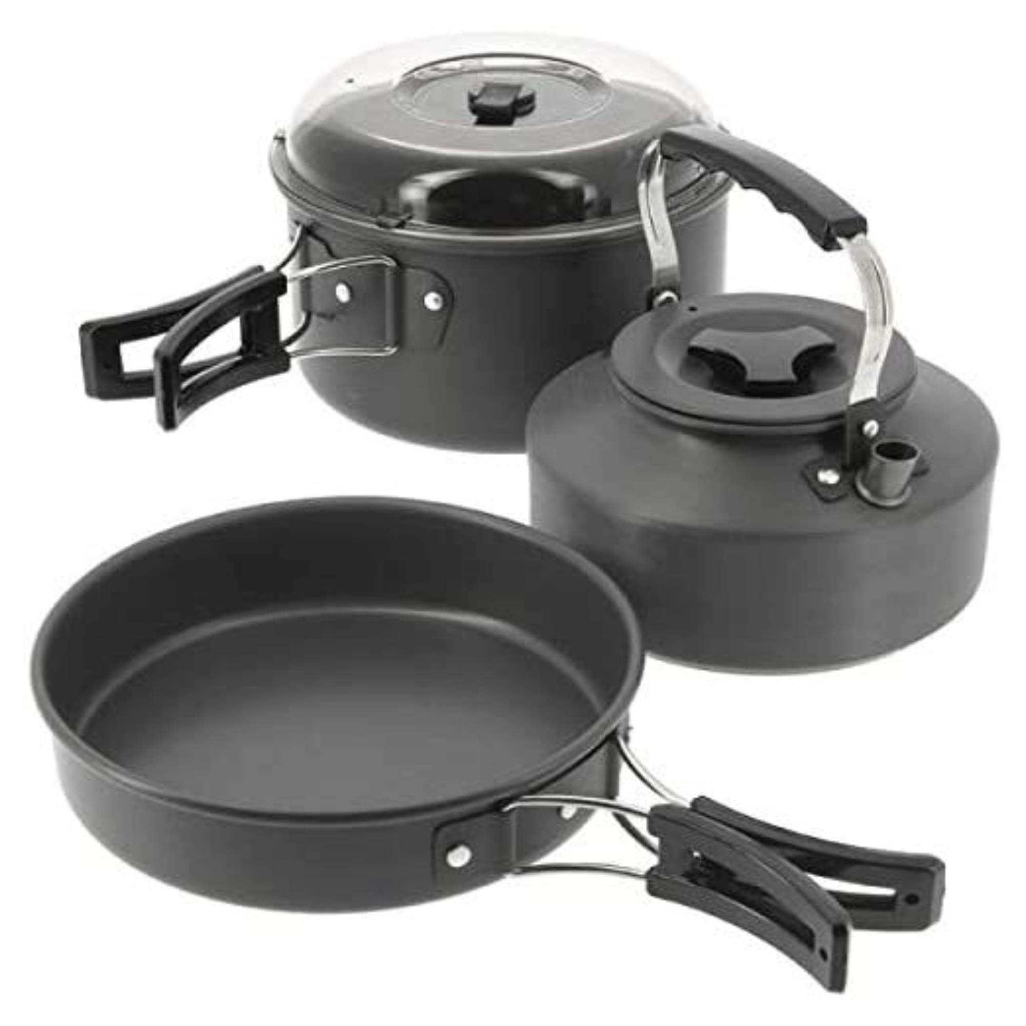 FCC-SET-3PC Kettle - 1.1L + Pot with Lid - 1.5L + Frying Pan - 0.60L