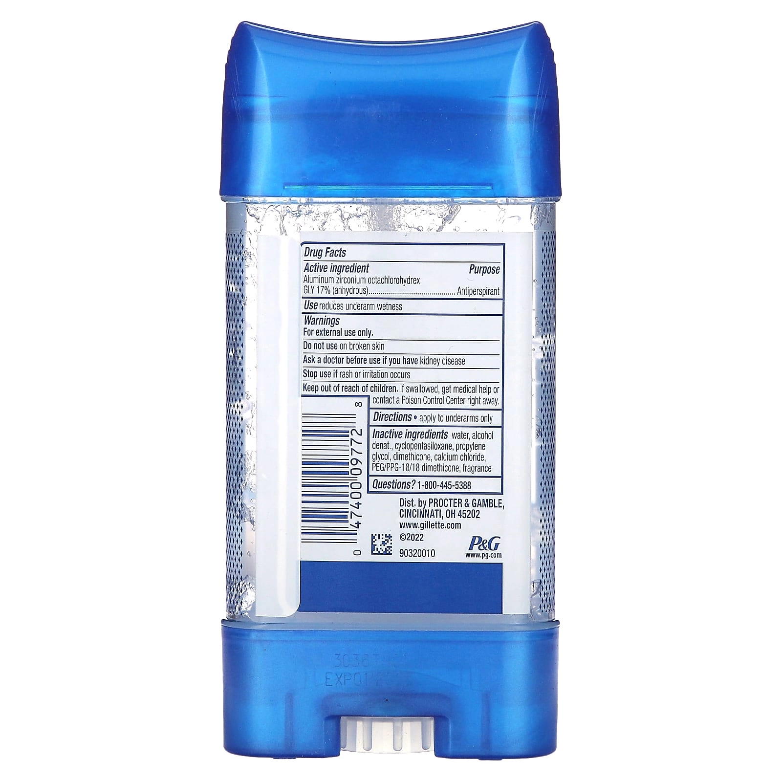 Anti-Perspirant Deodorant Clear Gel - Cool Wave 107g
