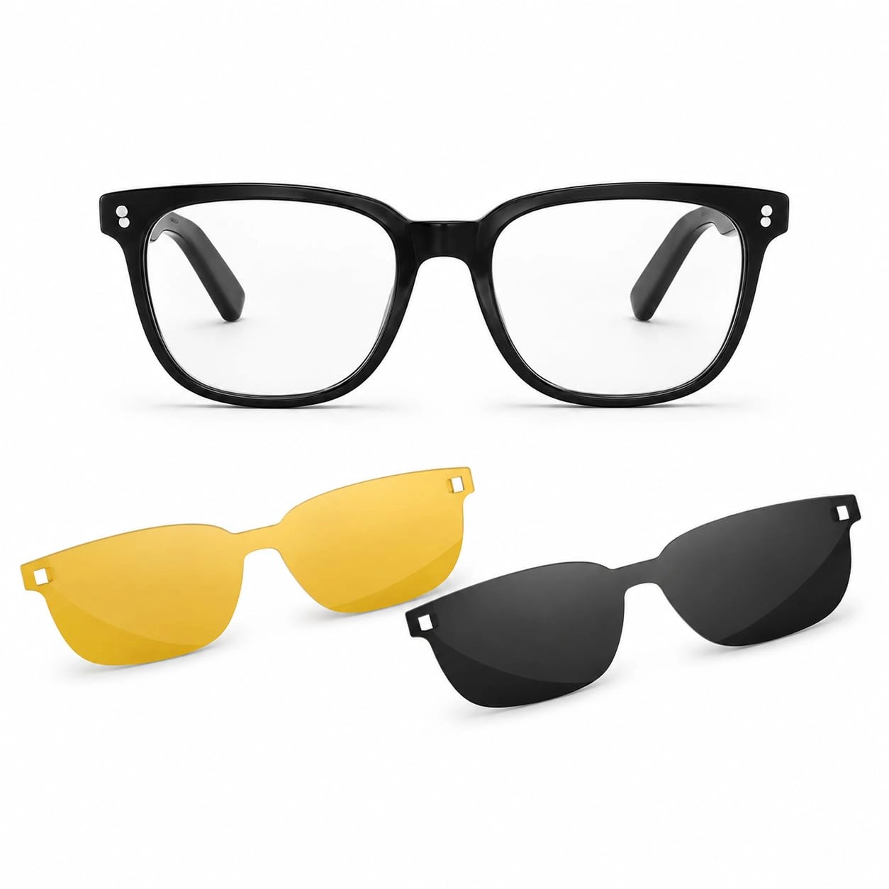 zeyange Wireless Bluetooth Audio Glasses - Interchangeable Magnetic Lenses Polarized Open-Ear Audio