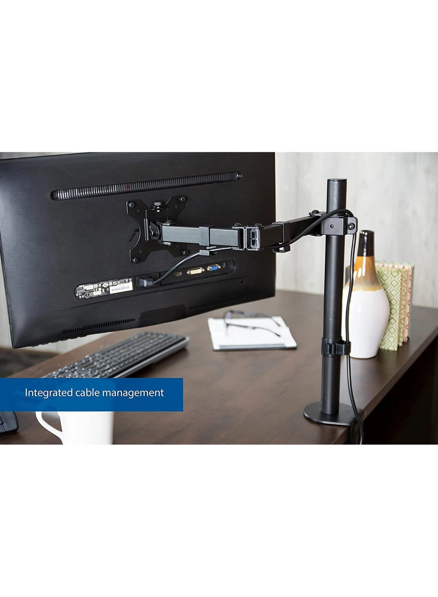 Monitor Mount Arm - Single 20 to 32 inches 75x75mm and 100x100mm