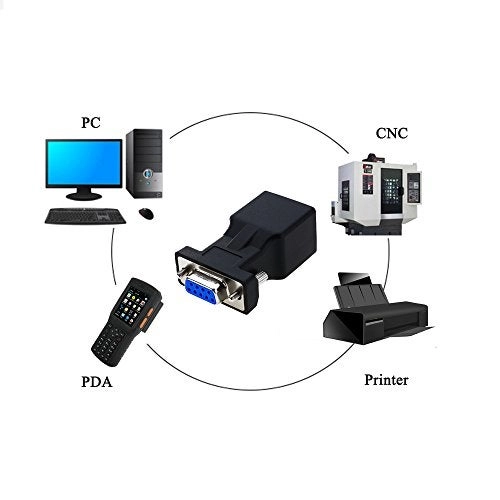 RS232 to RJ45 - DB9 9-Pin Male to RJ45 Female Cat5e/6