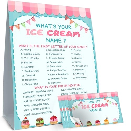 What's Your Ice Cream Name Game - 31.0 Count