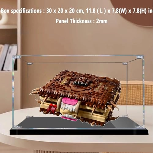 Acrylic Display Box for LEGO 76449 The Demon Book of Biting Monsters Models - Acrylic 3mm