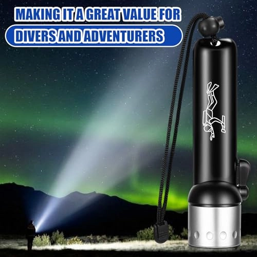 Diving Flashlight - 1000 Lumen T6 LED Waterproof Pack