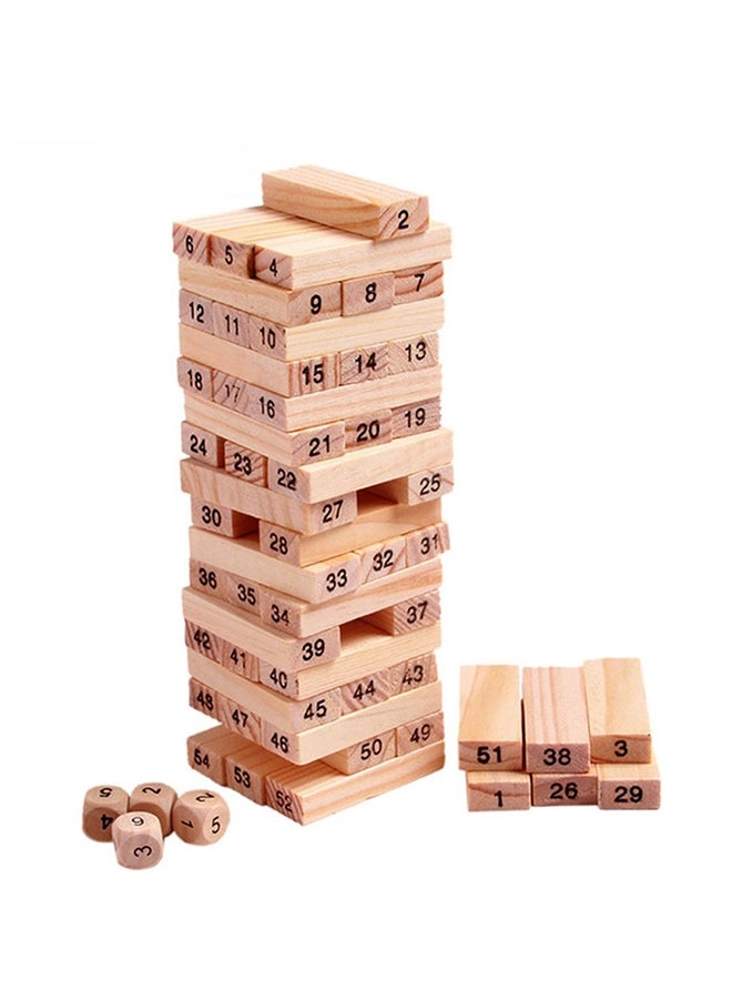 Wooden Building Block - 54 pcs