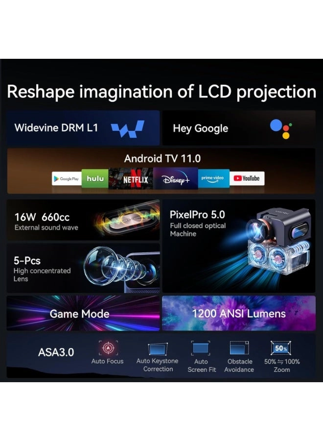 Mozart 1 Pro 1200 ANSI Lumens 1080x1920 pixels