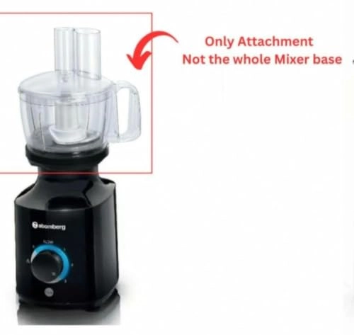 4G Food Processor Attachment - Atomberg Mixer Black