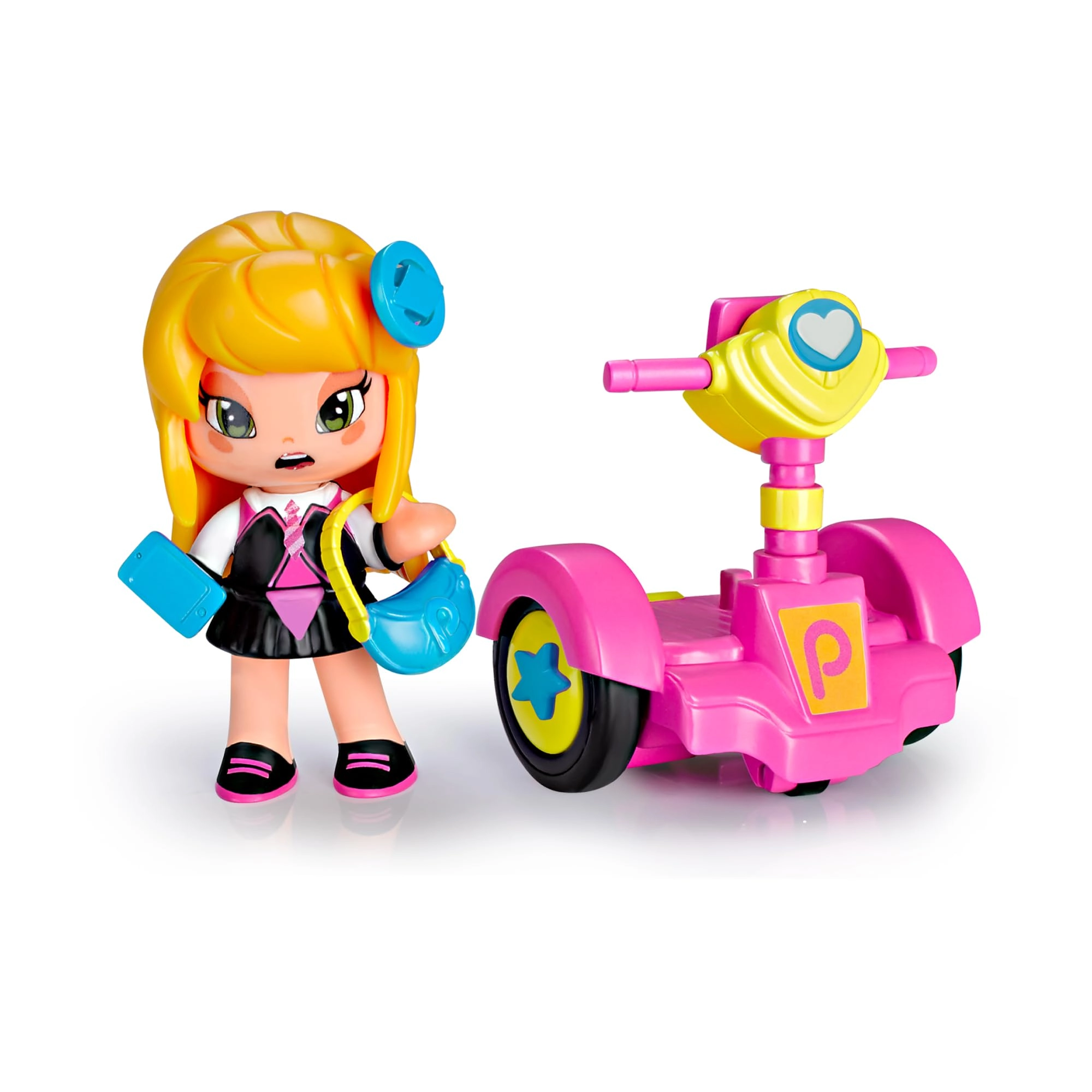 Pinypon Michelle Doll - Segway Pink 2 Accessories Ages 4+
