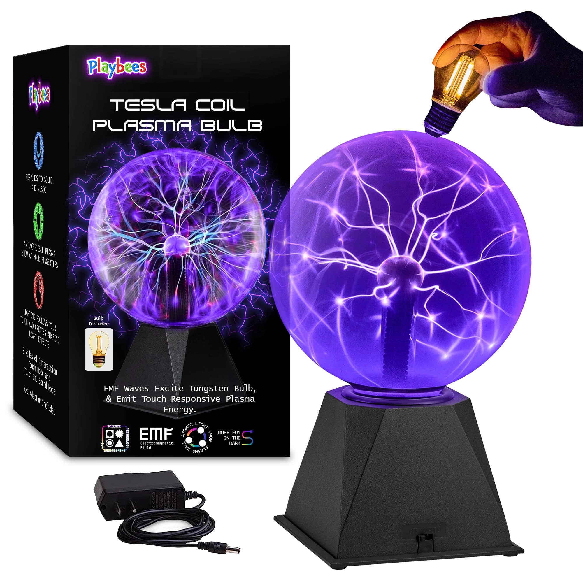 Batter Basics Plasma Ball - 7 Inch Plug-in