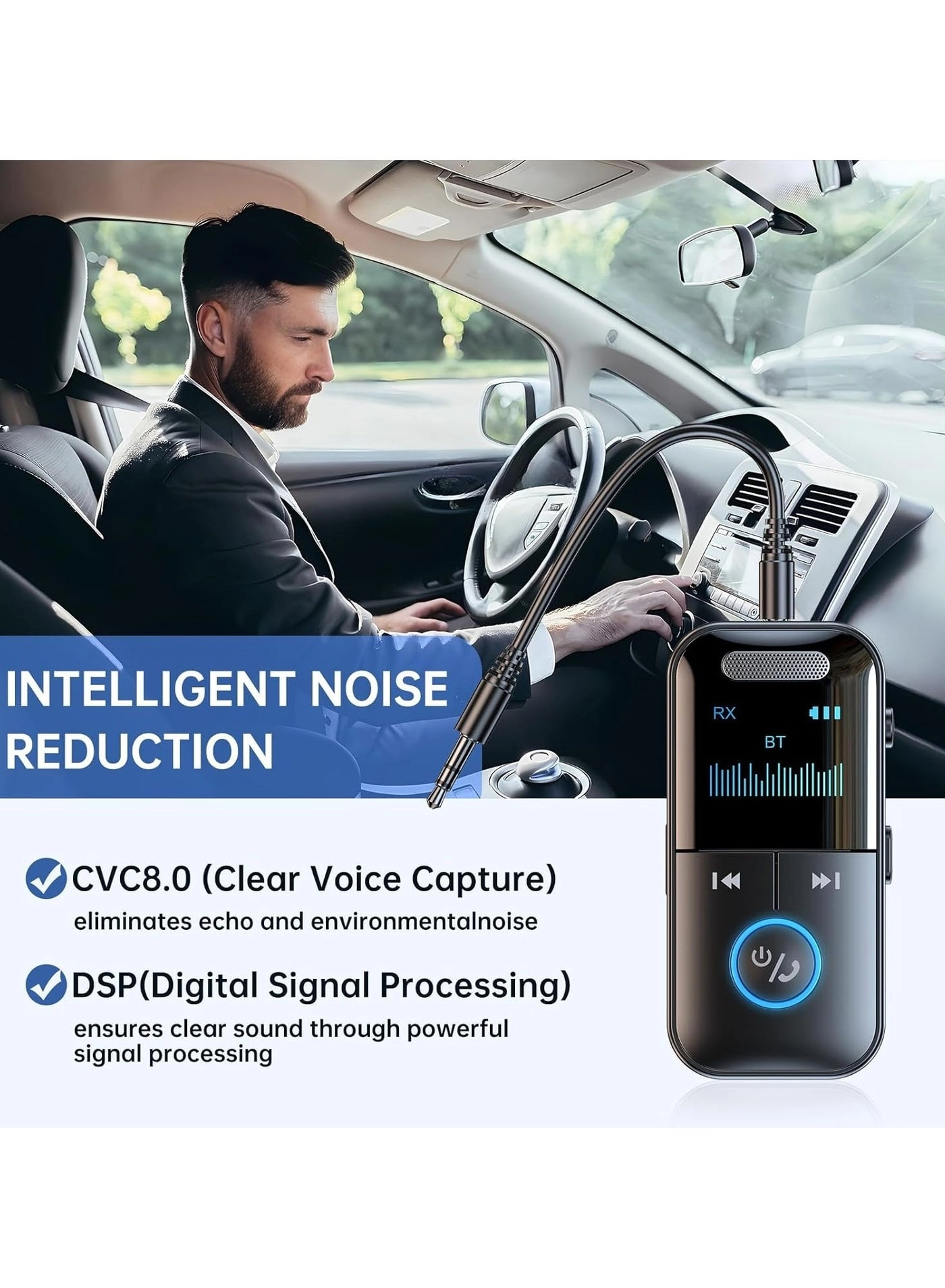 Audio Transmitter Receiver - Bluetooth 5.4 3.5mm