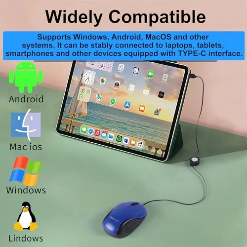 Wired USB C Mouse - USB