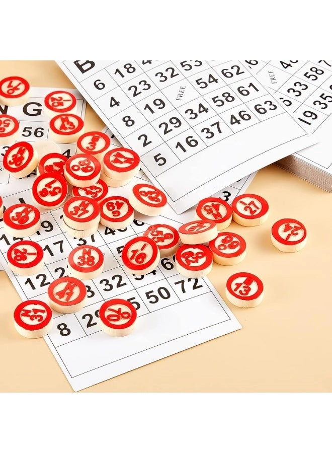 Bingo - 40 Bingo Number Cards 75 Chess Set