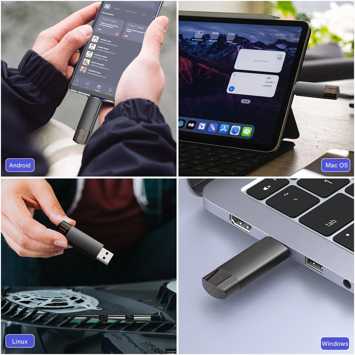 U207 - USB 3.0 128GB USB-A&USB-C