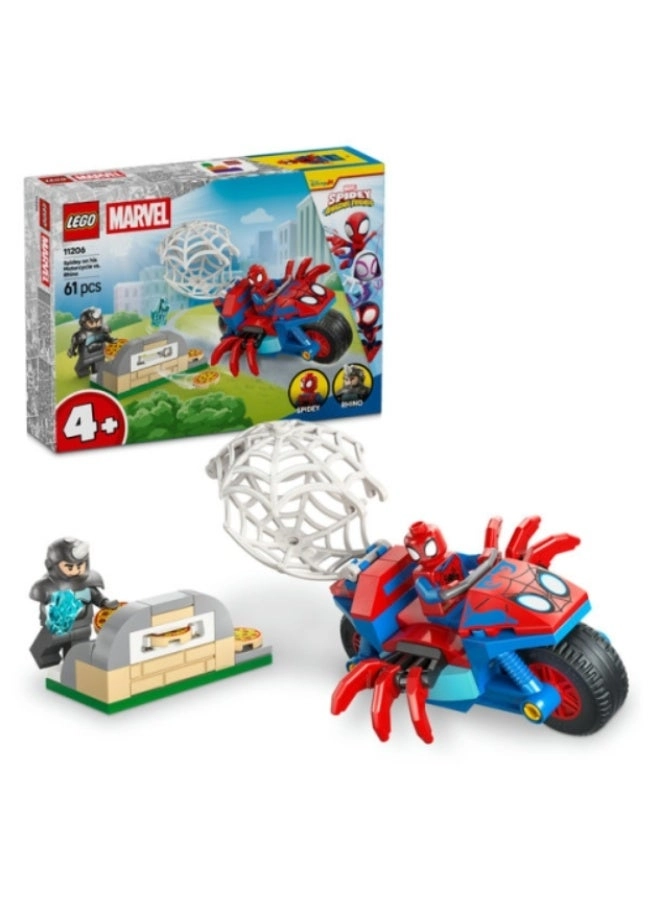 LEGO Spidey on His Motorcycle vs. Rhino - 61 pcs for ages 4+