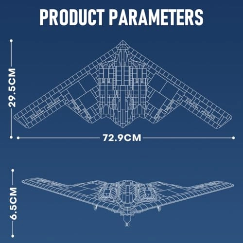 B2 Spirit Stealth Bomber Model Kit (P25YNHEK5044ZKYDP410RG) - 1:70
