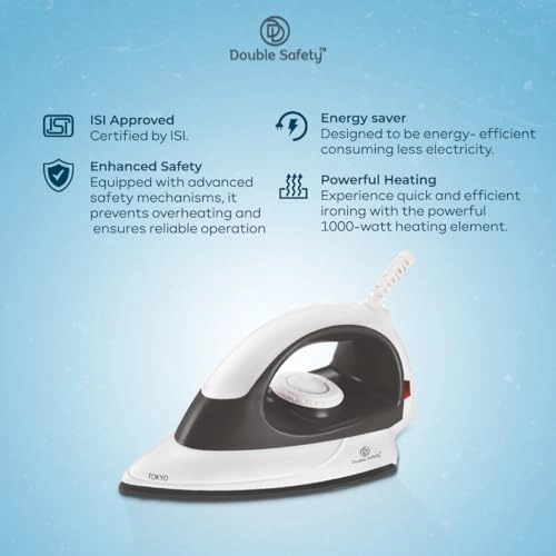 Tokyo Dry Iron - 1000W Black and white