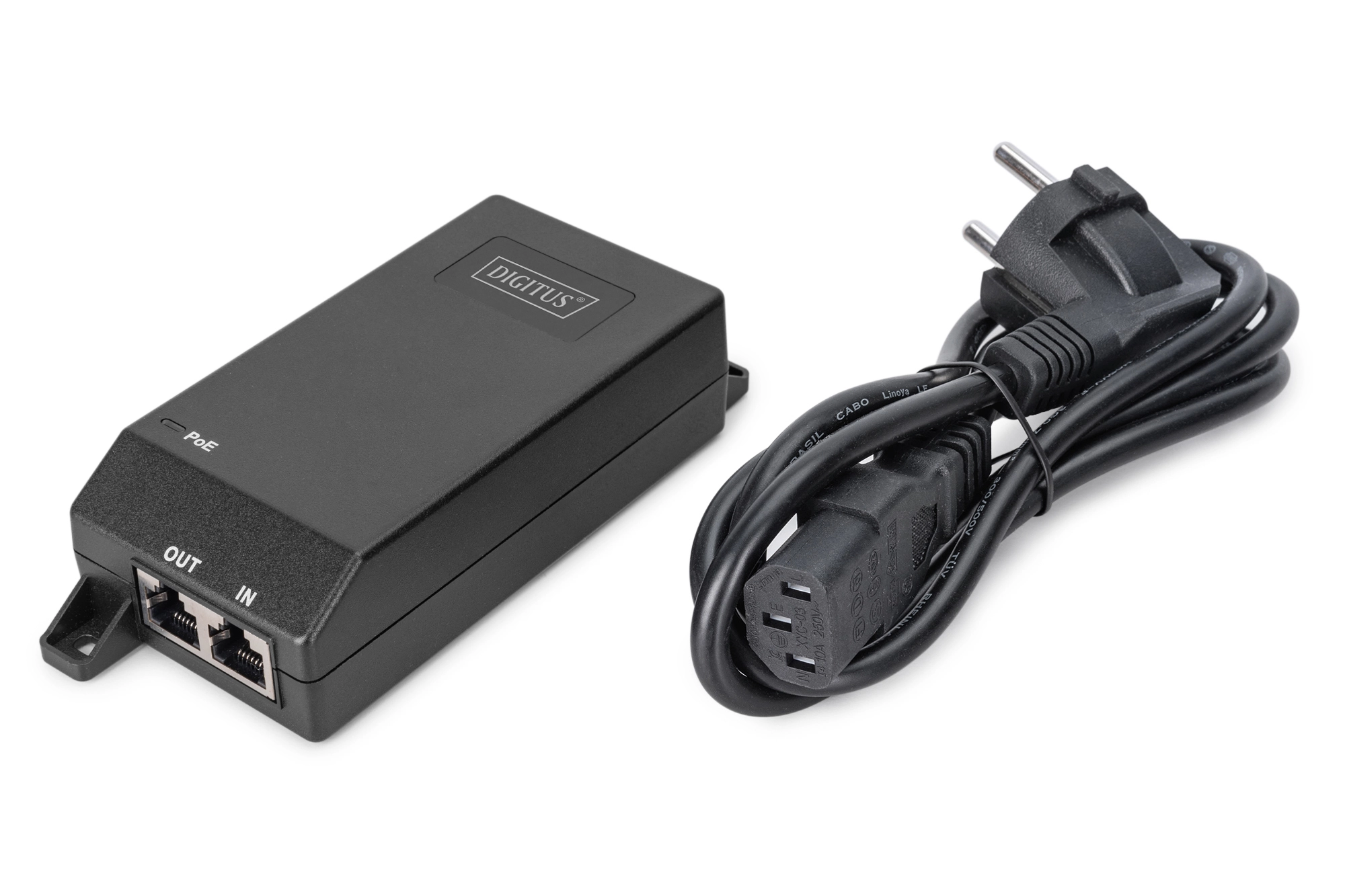 PoE+ power management injector - 48V 30W 10/100/1000 Mbit