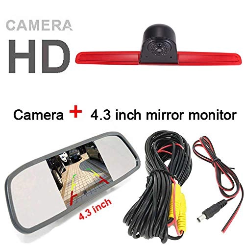 Brake Light Camera - 1280 x 720px Night vision + LCD Monitor - 4.3 Inches