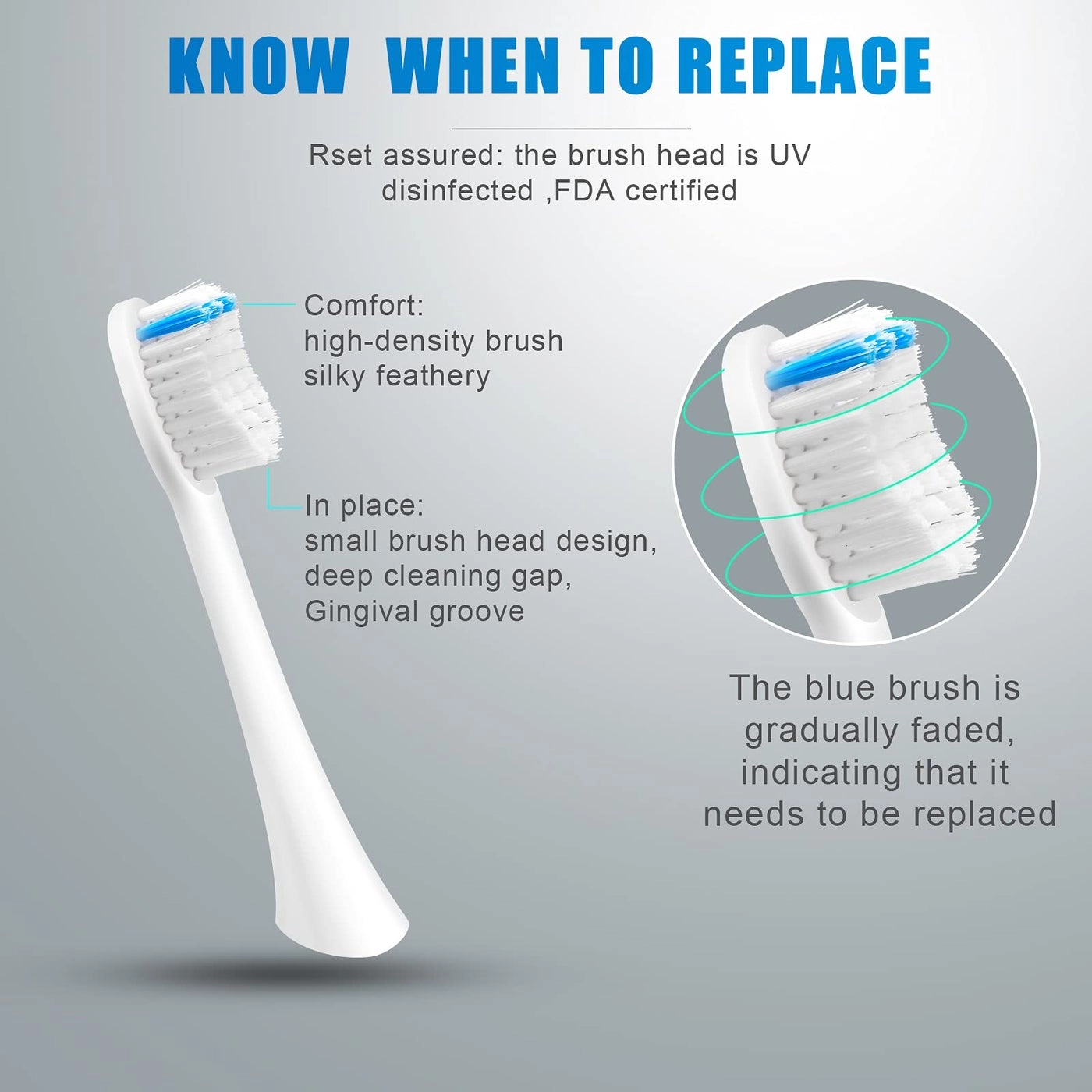 Sonic Electric Toothbrush - 5 Modes 2 Brush Heads USB Rechargeable