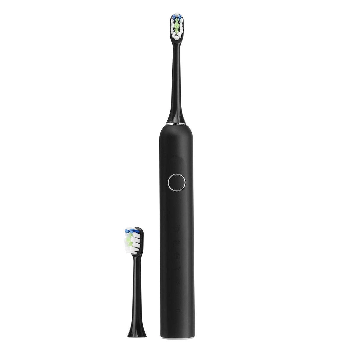 Ultrasonic Electric Toothbrush - Waterproof Rechargeable White