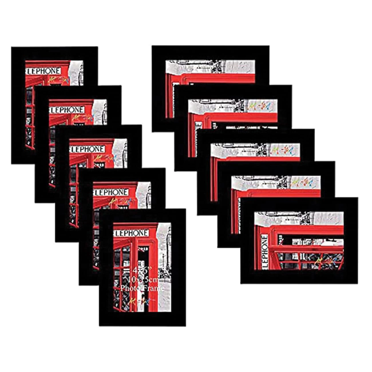 Edge Square, Edge Square Collage Picture Frame - 6x8 Inch 10