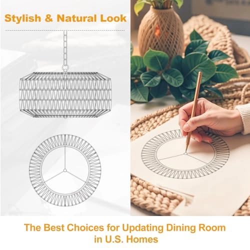 Farmhouse Chandelier - Dimmable