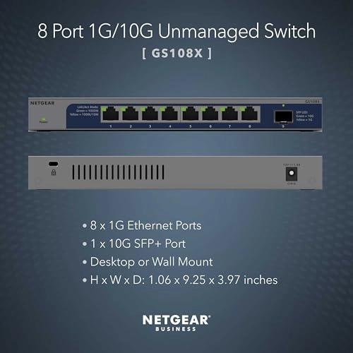 GS108X-100EUS 8-ports
