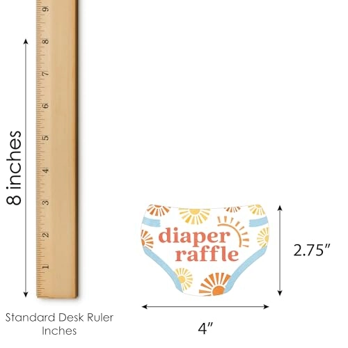 Diaper Raffle Ticket Inserts - 24 16 years and up English