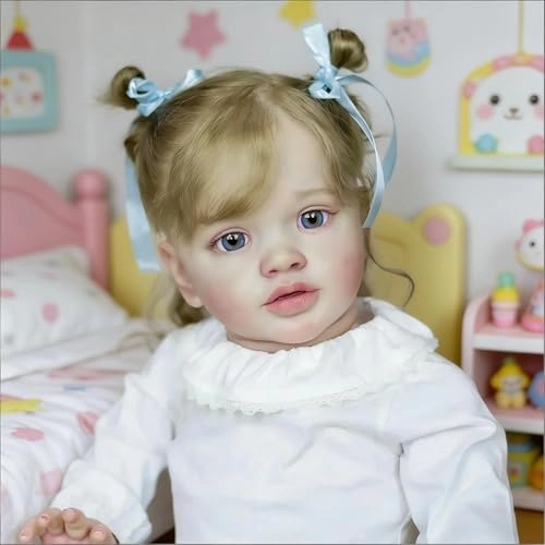 Pippa Reborn Baby Doll - 26 inch Cotton Vinyl Hand-rooted Curly Hair Ages 3+