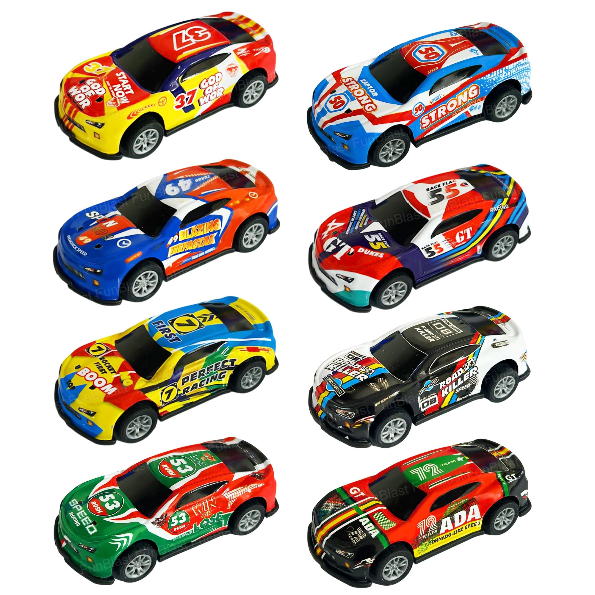 FunBlast Die-Cast Car Set - 8pcs