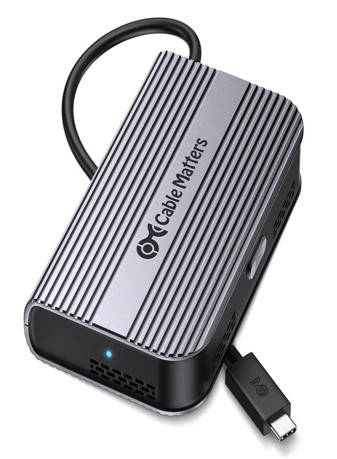 Cable Matters 40Gbps Portable USB4 / Thunderbolt 4 SSD Enclosure - M.2 NVMe Tool-Free