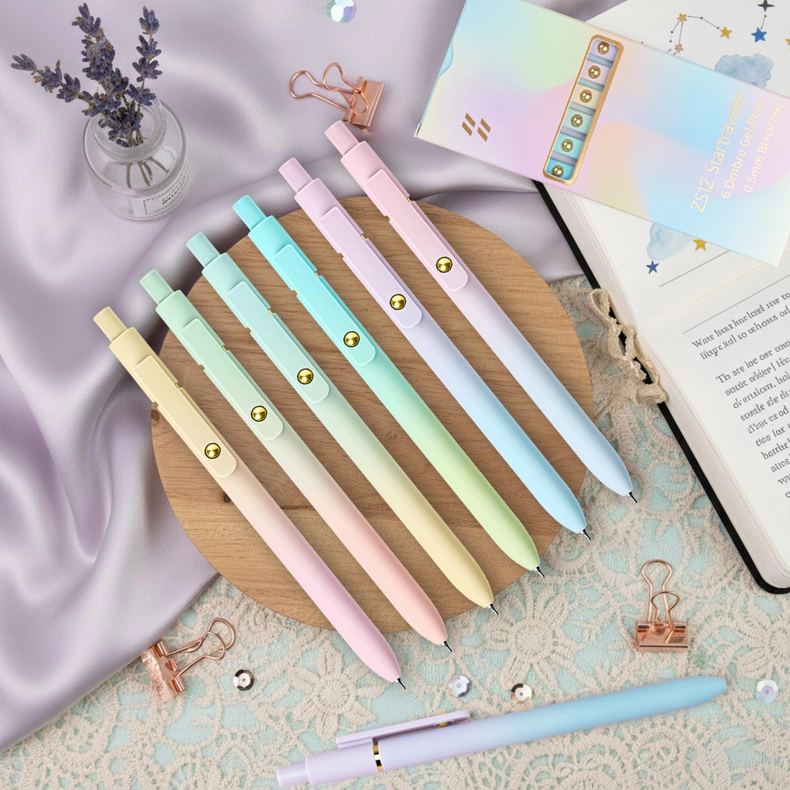 Color Pens - 6 Pcs 0.5mm