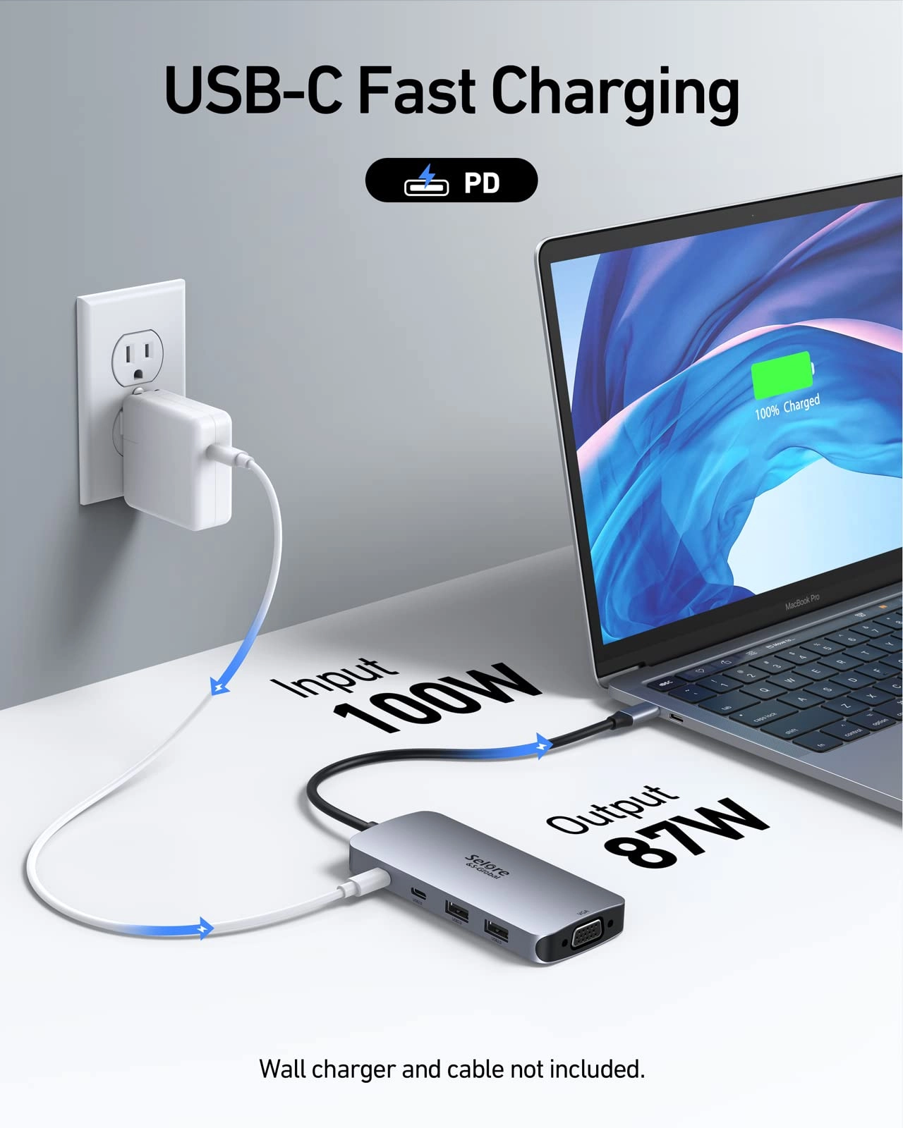USB C Docking Station - Dual HDMI 100W PD Charging