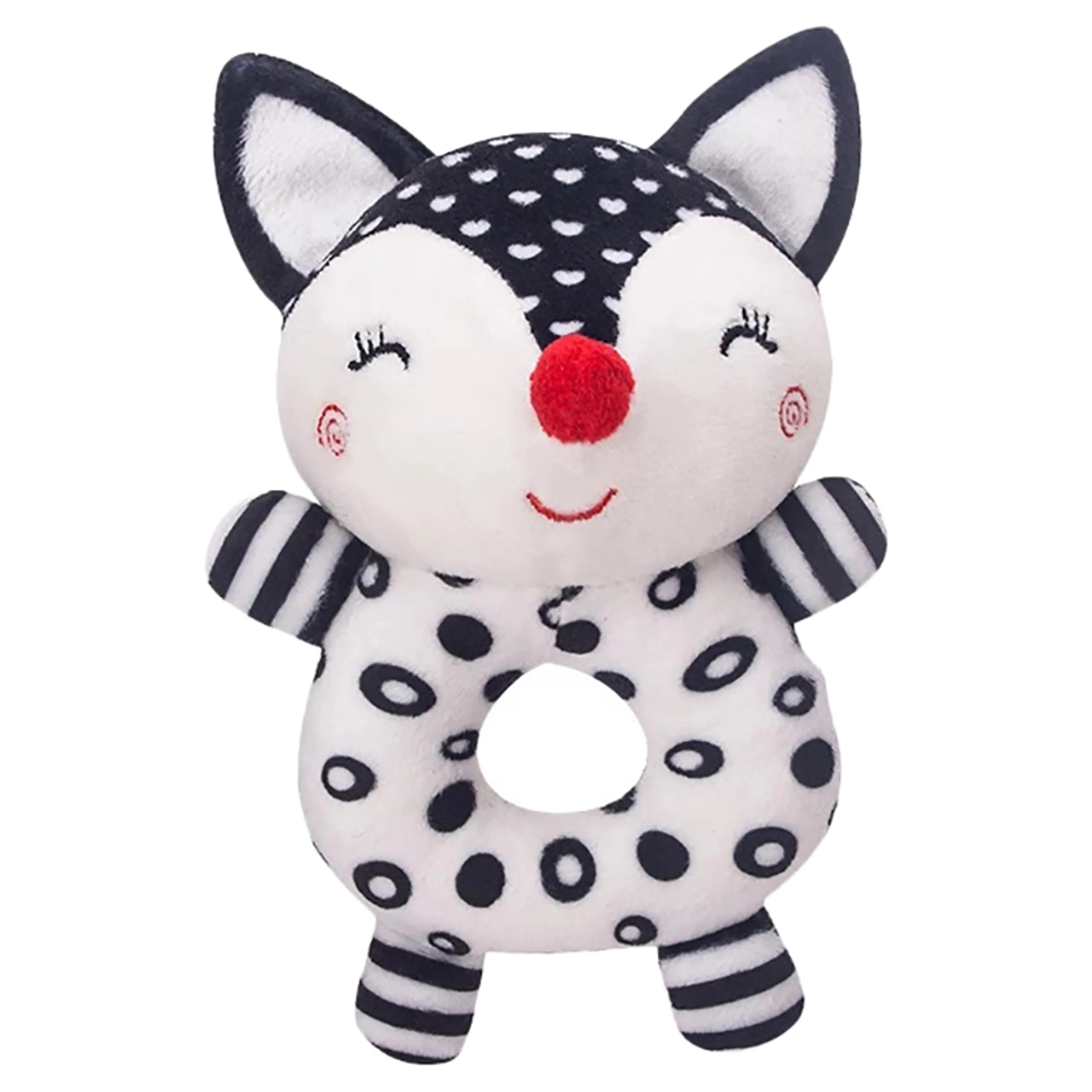 Soft Stuffed Rattle Pacifying Toy - Suitable for 3 months and above Fox