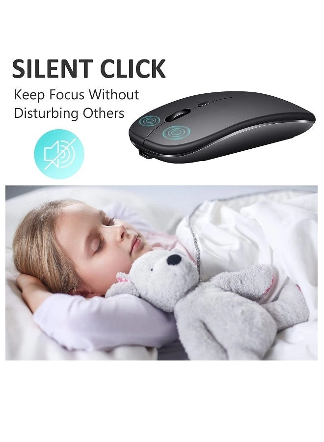 LED Rechargeable Slim Silent Mouse - Wireless