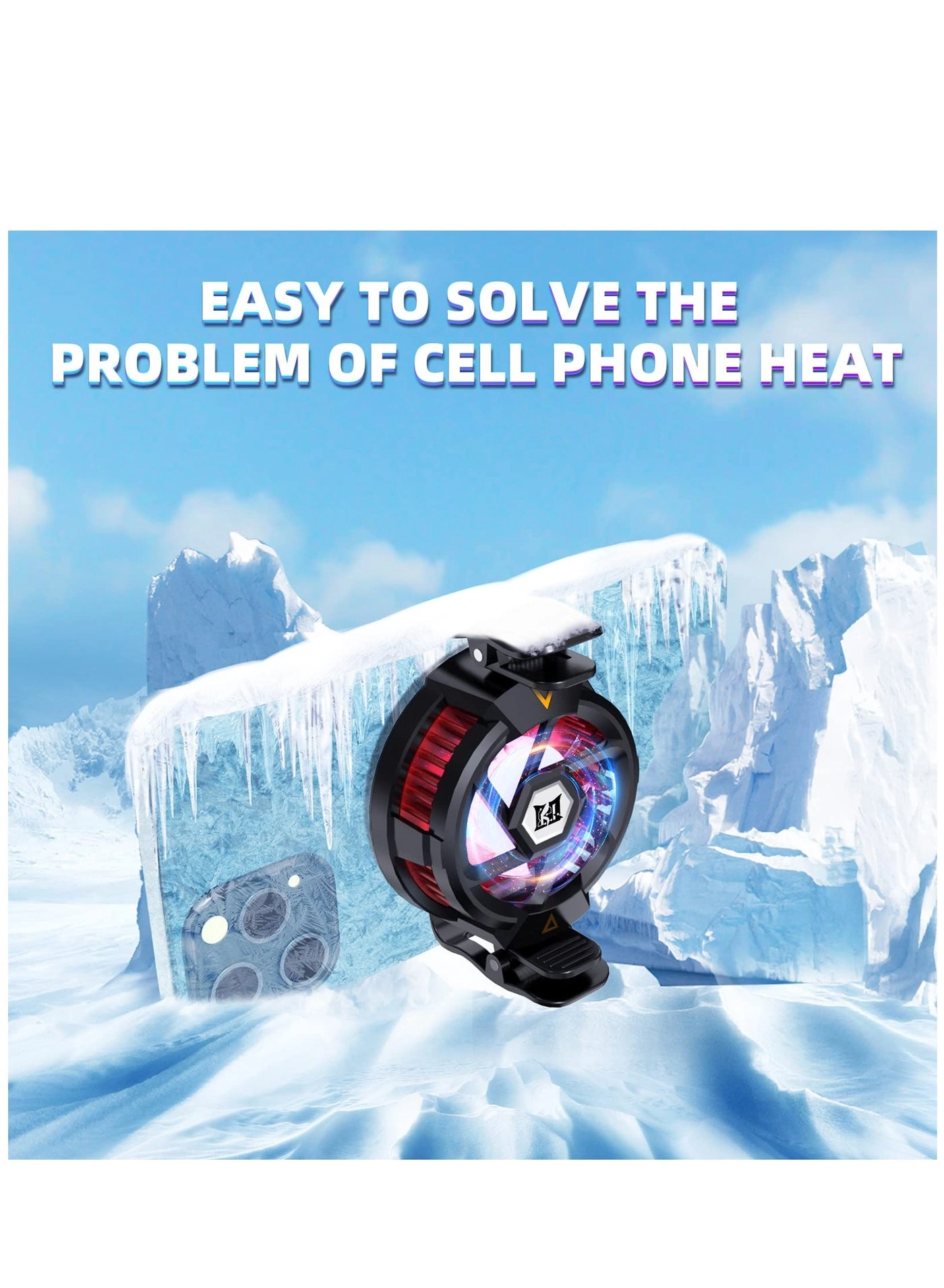 Semiconductor Phone Cooler - Magnetic Noiseless Type-C