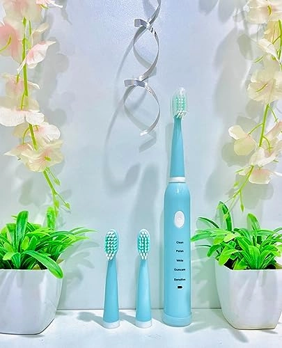 Sonic Electric Tooth Brush - 5 Modes 3 Brush Heads Rechargeable