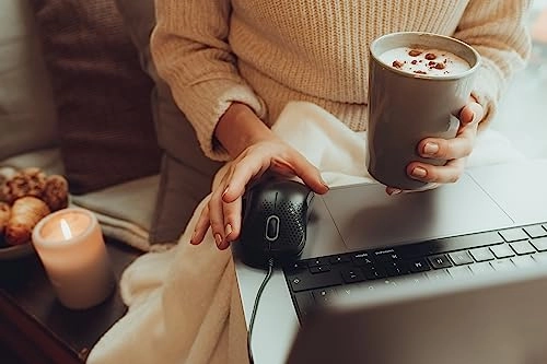 Silent Corded Optical Mouse - USB