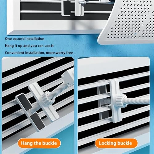 Air Deflector - 35 x 7.8Inch White