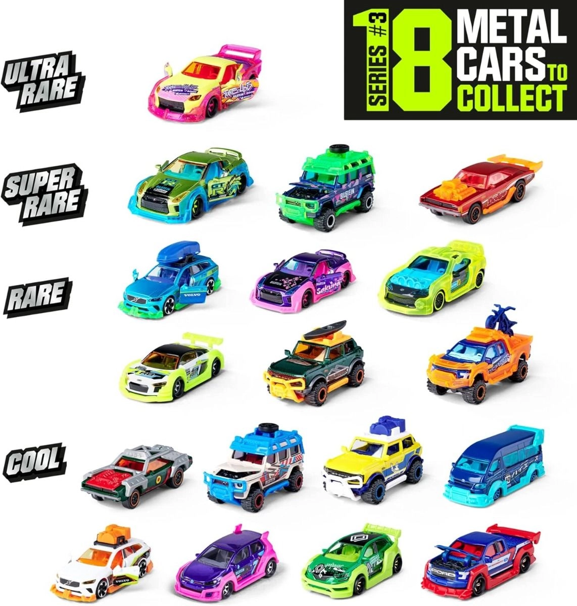 Tune Up's Metal Cars - 1:64 4pcs Set