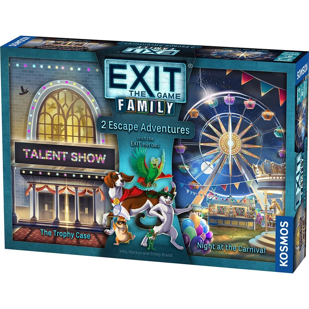 Thames & Kosmos EXIT: The Game: Family - The Trophy Heist, Night at the Carnival vol. 2