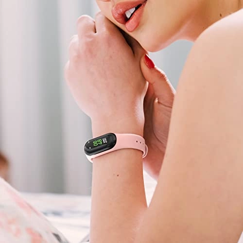 Watch - Silver Mesh Strap Pink Sunray Dial + Activity Tracker - Pink Silicone Strap Colour Touch Screen