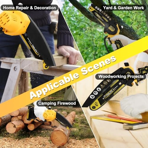 6inch Mini Chainsaw - 2000mAh 21V Battery