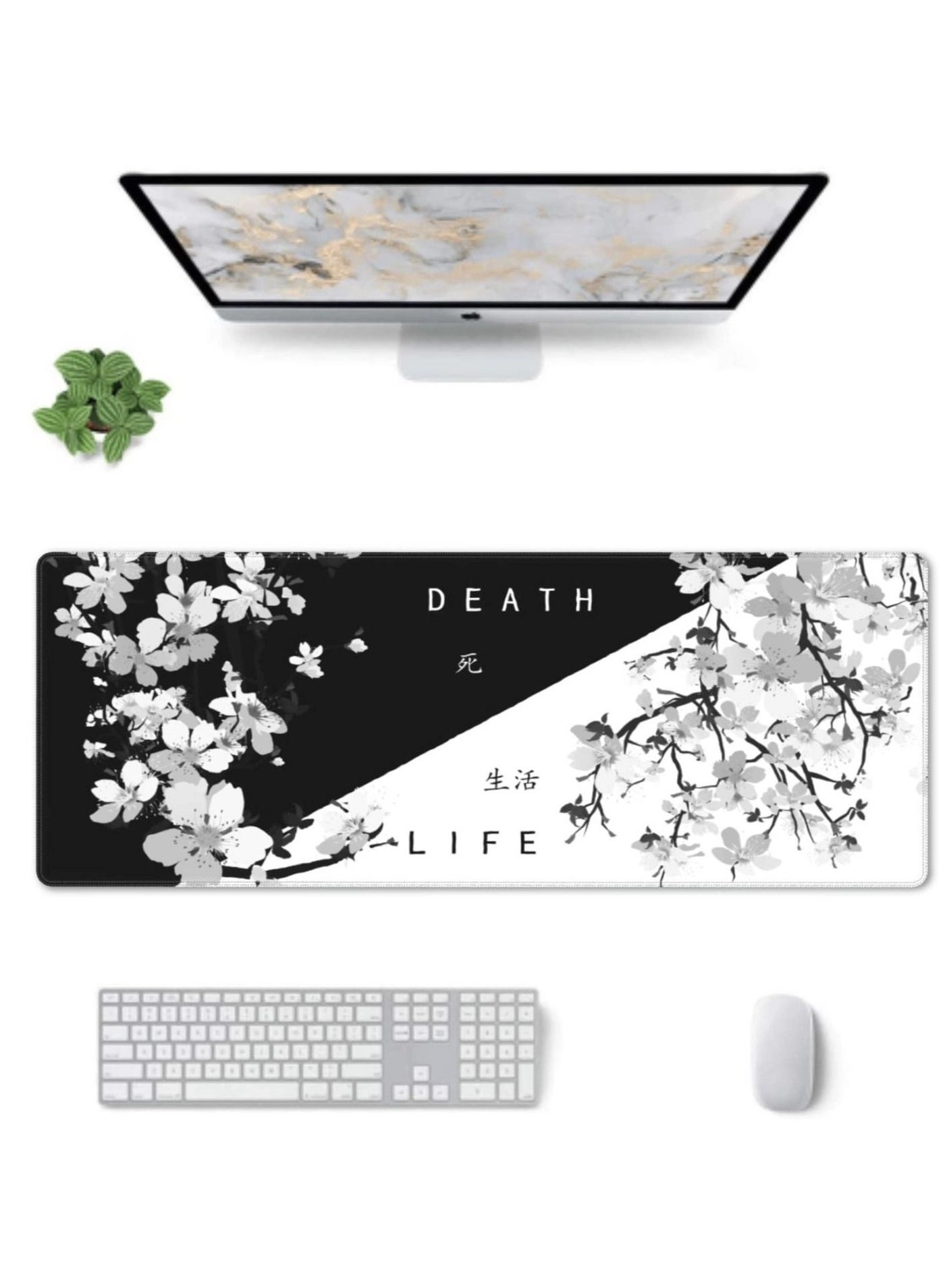 Japanese Cherry Blossom XL Polyester Gaming Mouse Pad - 80x30 cm