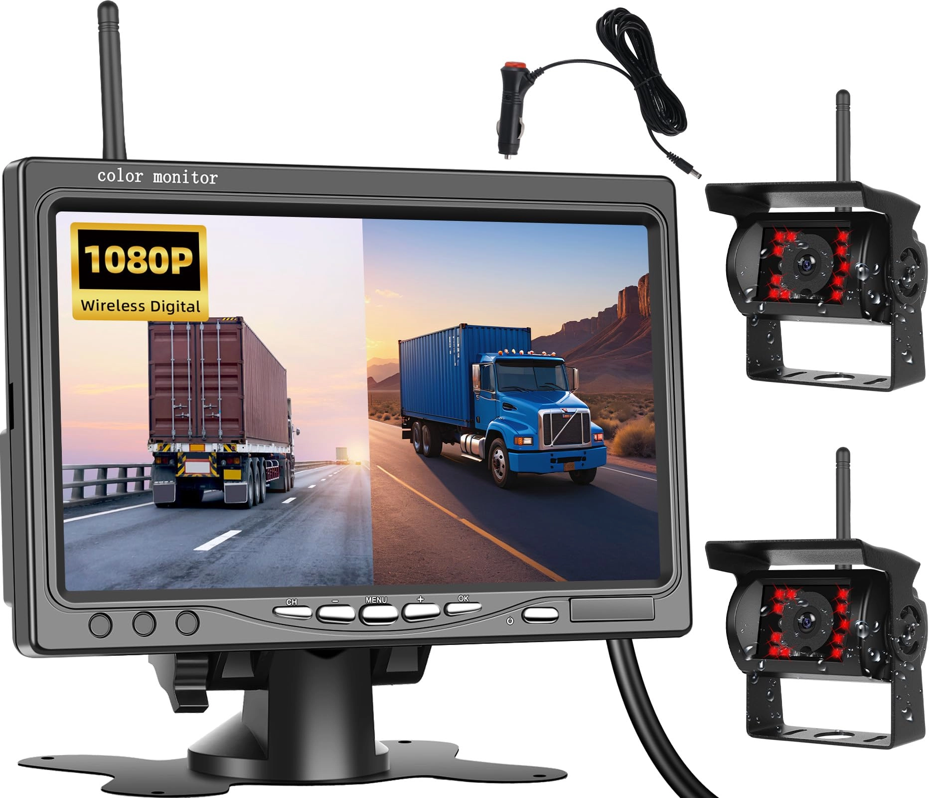 Wireless RV Backup Camera System - Night Vision Wireless 1080P