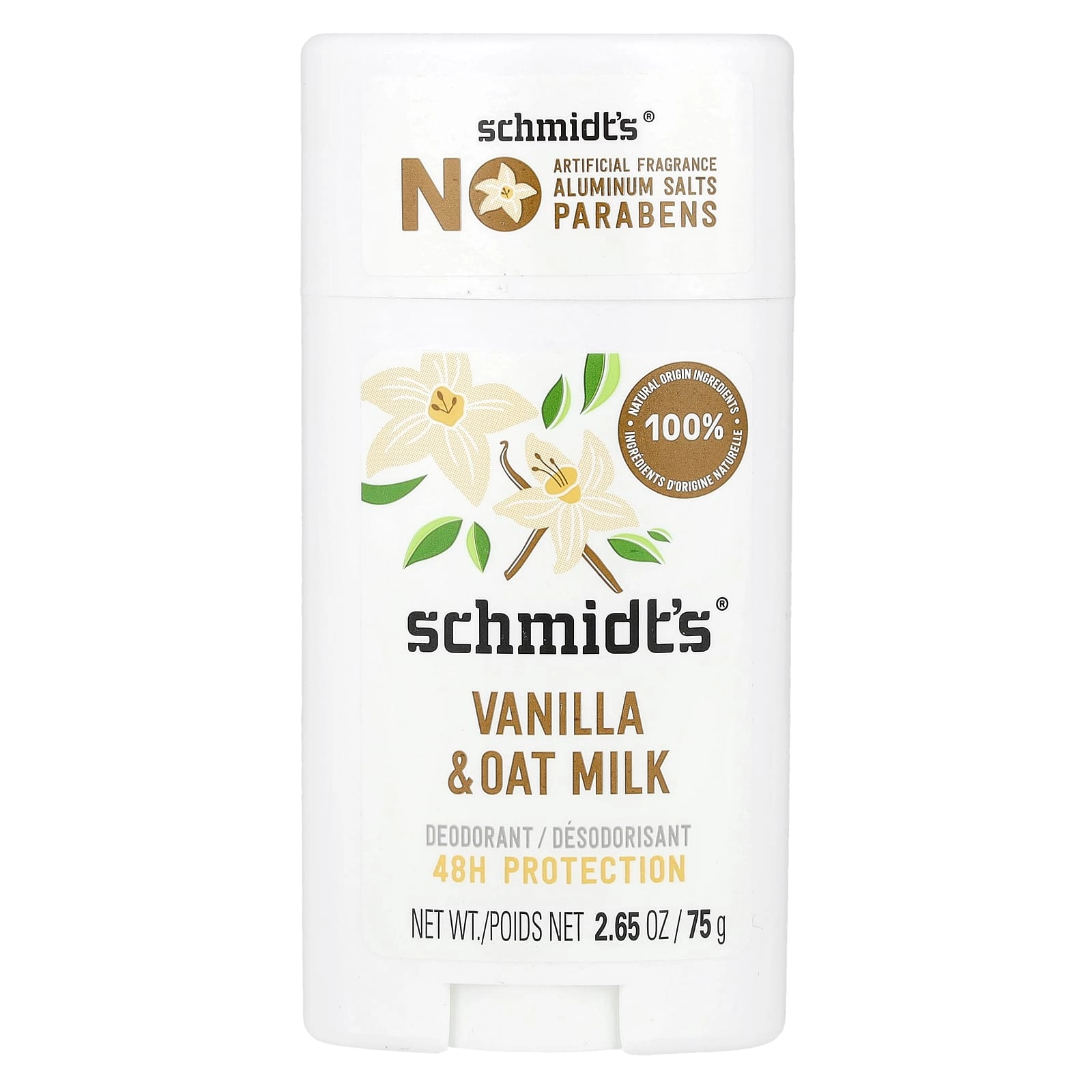 Schmidt's Deodorant - Vanilla & Oat Milk 75 g