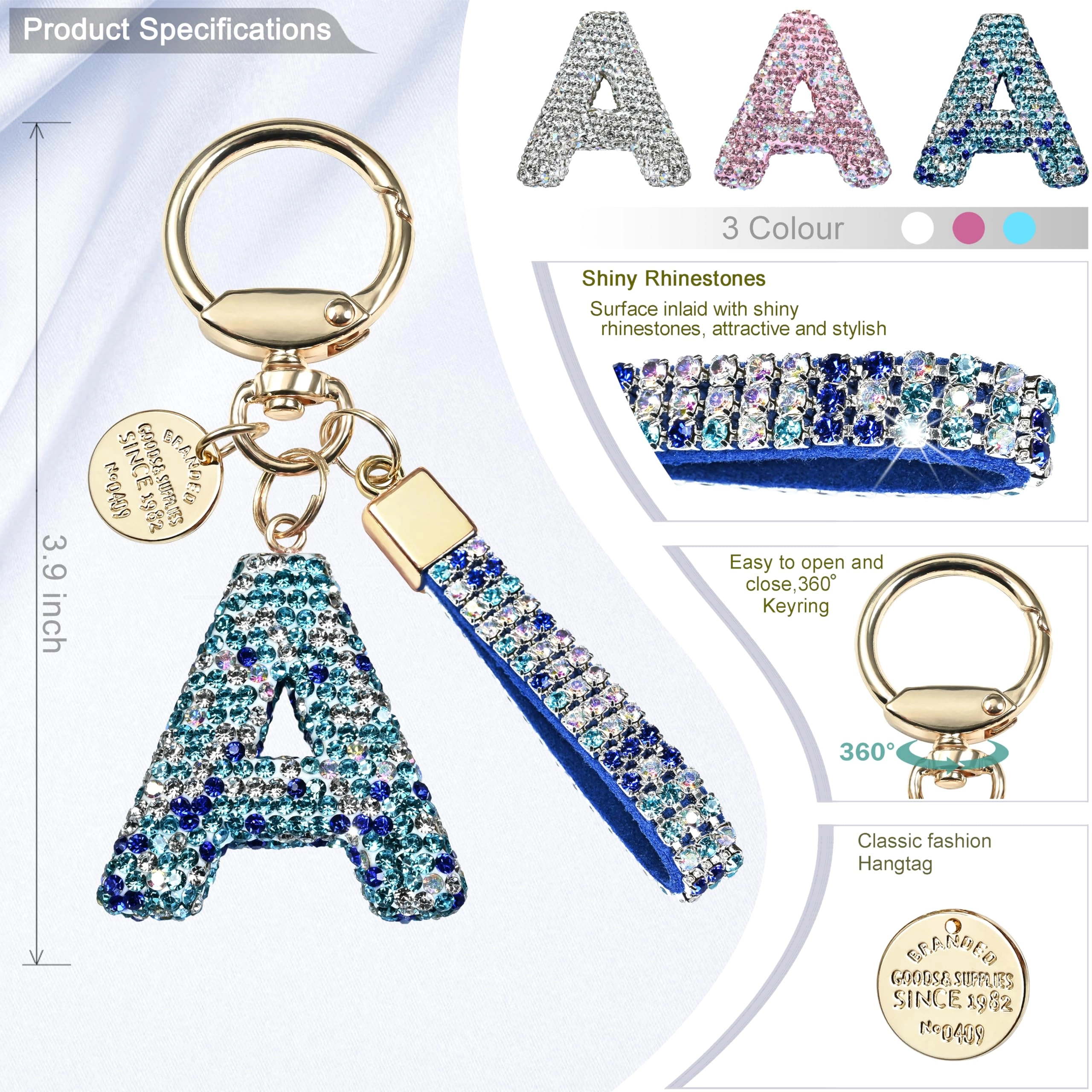 Initial Letter Keychain - Letter