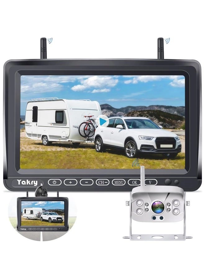 Yakry RV Backup Camera - Night Vision Wireless 1080P
